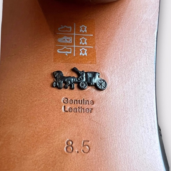 Coach Moto Bootie Heel Black Leather Women’s Size 8.5 - Picture 8 of 11